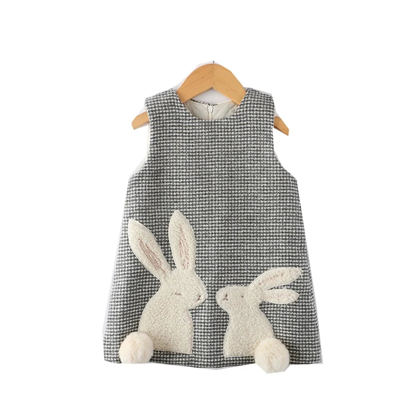 Robe élégante et confortable à carreaux pour filles