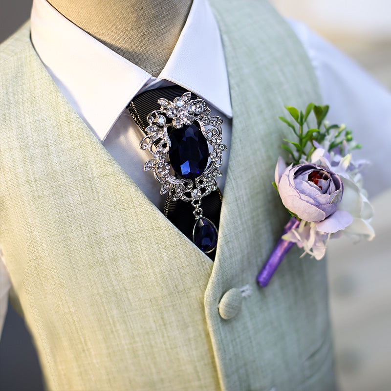 Ensemble costume gilet bébé pour mariage d'été ou anniversaire