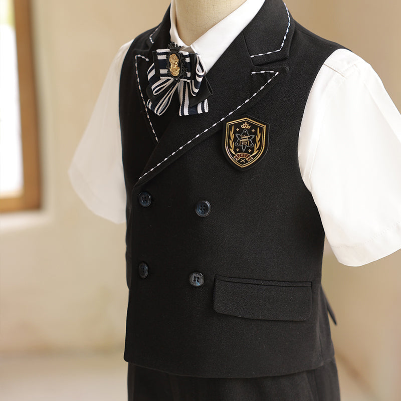 Ensemble gilet-costume d'été pour garçon (mariage ou anniversaire)