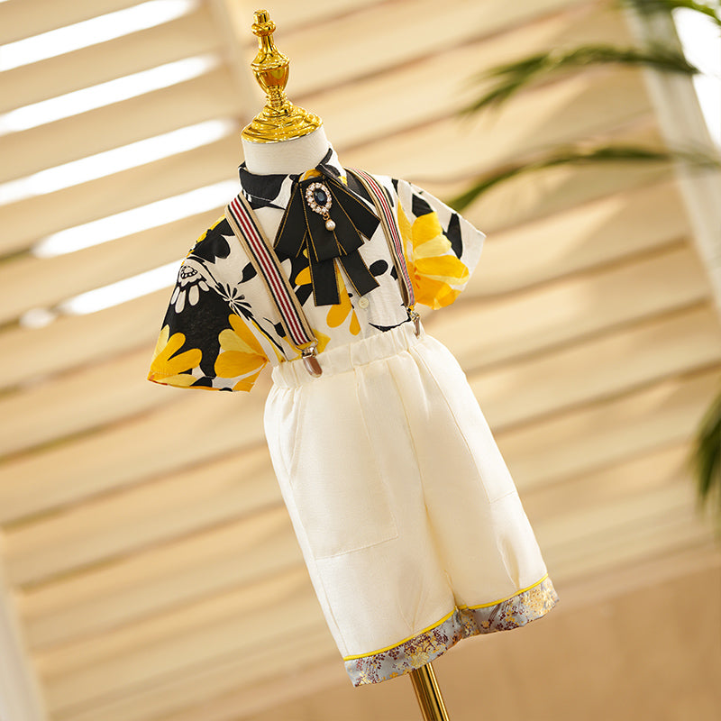 Ensemble costume gilet formel pour garçon, mignon pour l'été, anniversaire ou mariage
