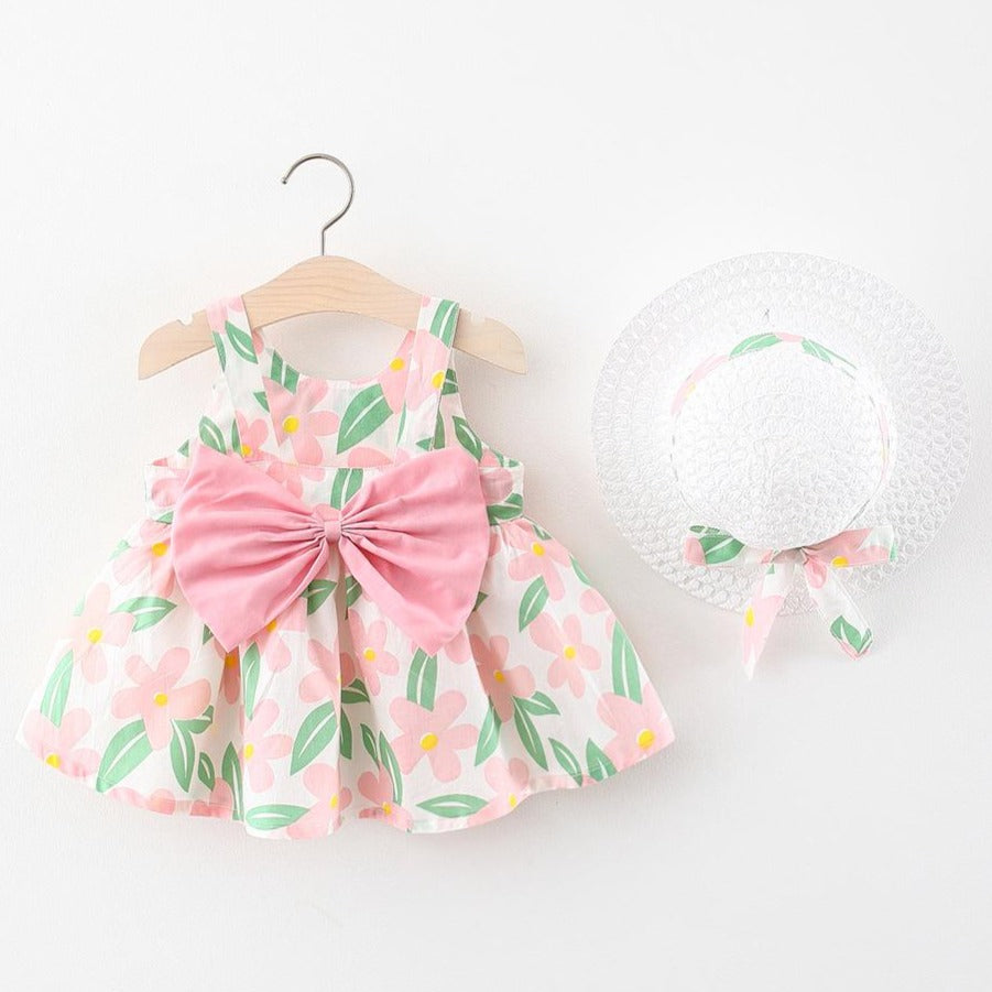 Robe fleurie de vacances pour fille Robe de soirée pour fille