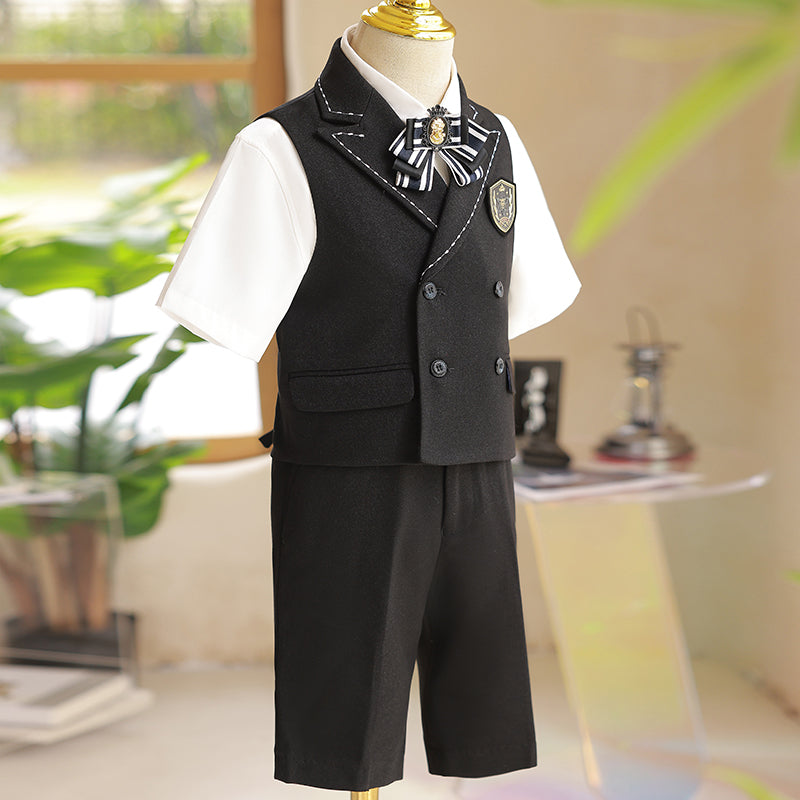 Ensemble gilet-costume d'été pour garçon (mariage ou anniversaire)