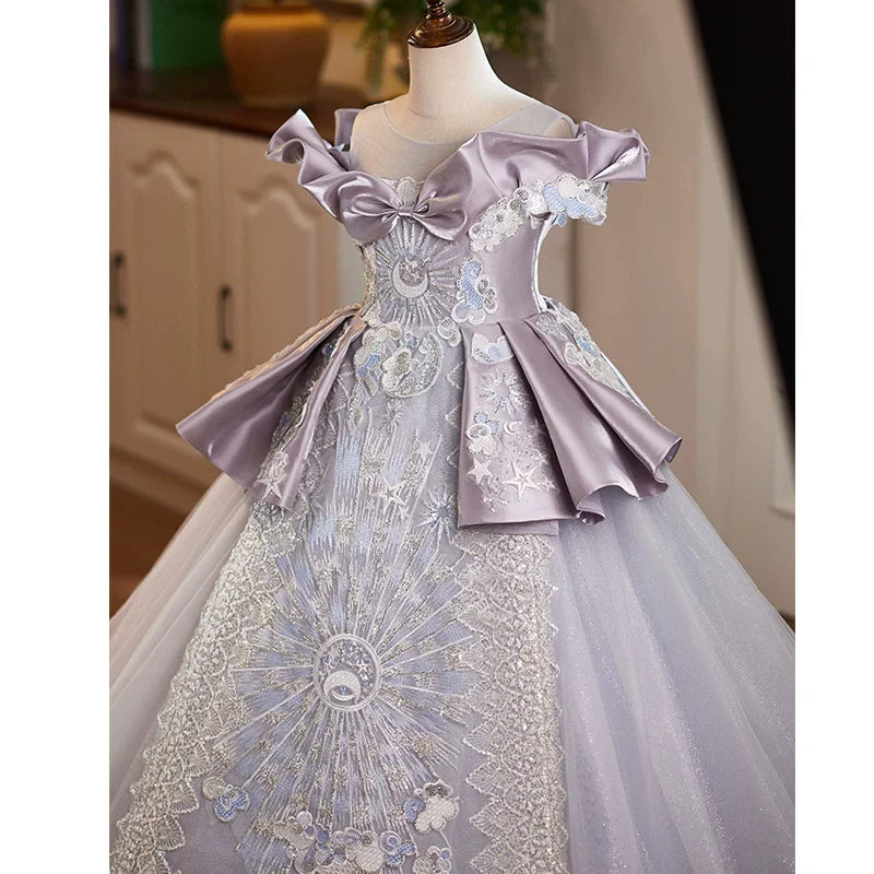 Robes de fille d'honneur Robes de soirée pour filles Robes de bal pour tout-petits