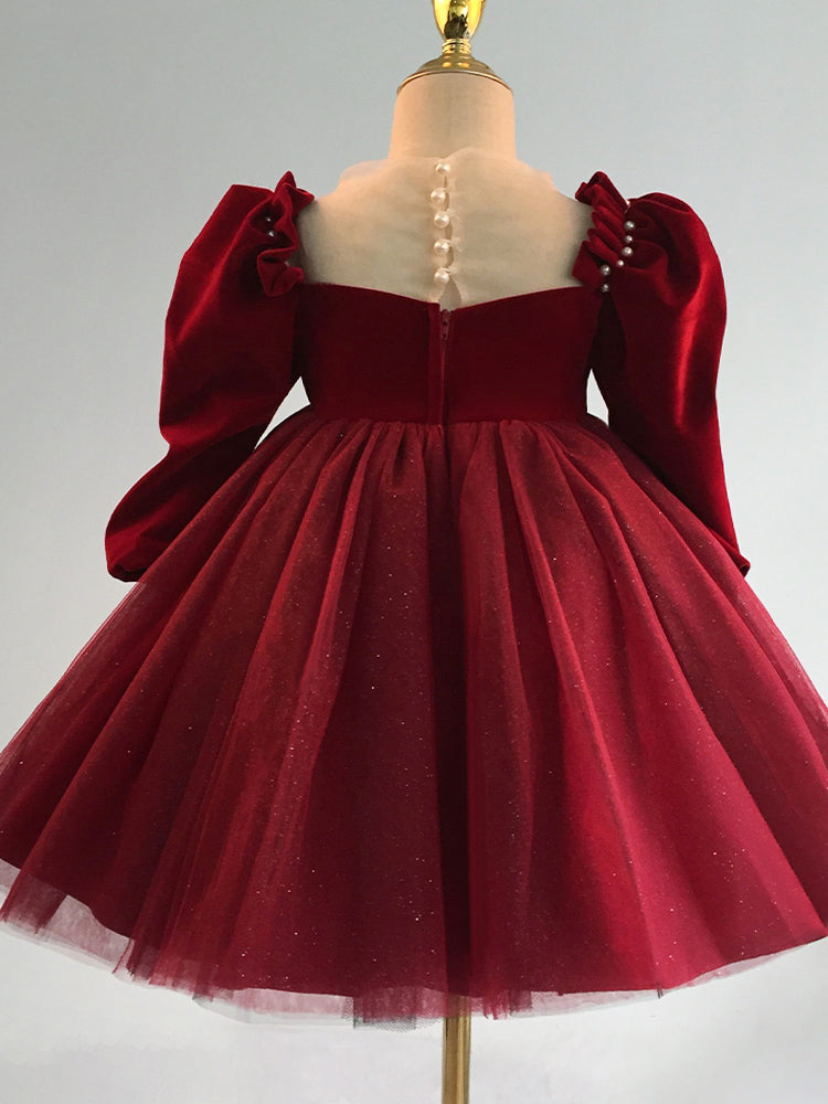 Robe de Noël pour fille, robe de princesse formelle pour bébé fille, robes d'anniversaire pour fille, robe de bal pour tout-petit