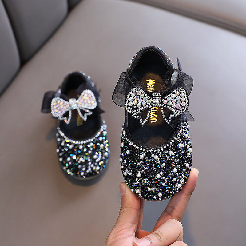 Chaussures Princesse Bébé Fille d'été avec Nœud en Strass