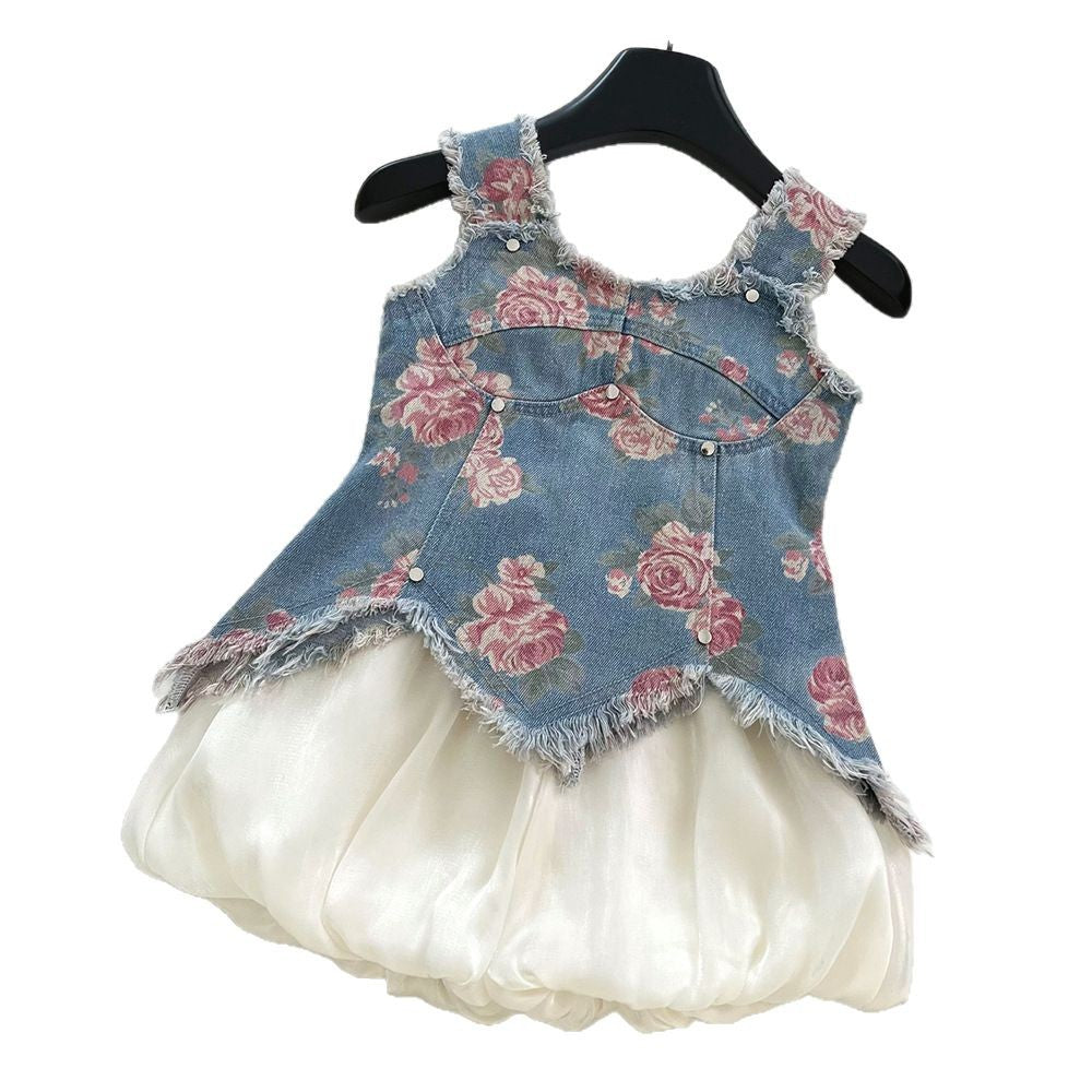 Ensemble deux pièces d'été pour filles, tenue de rentrée pour filles