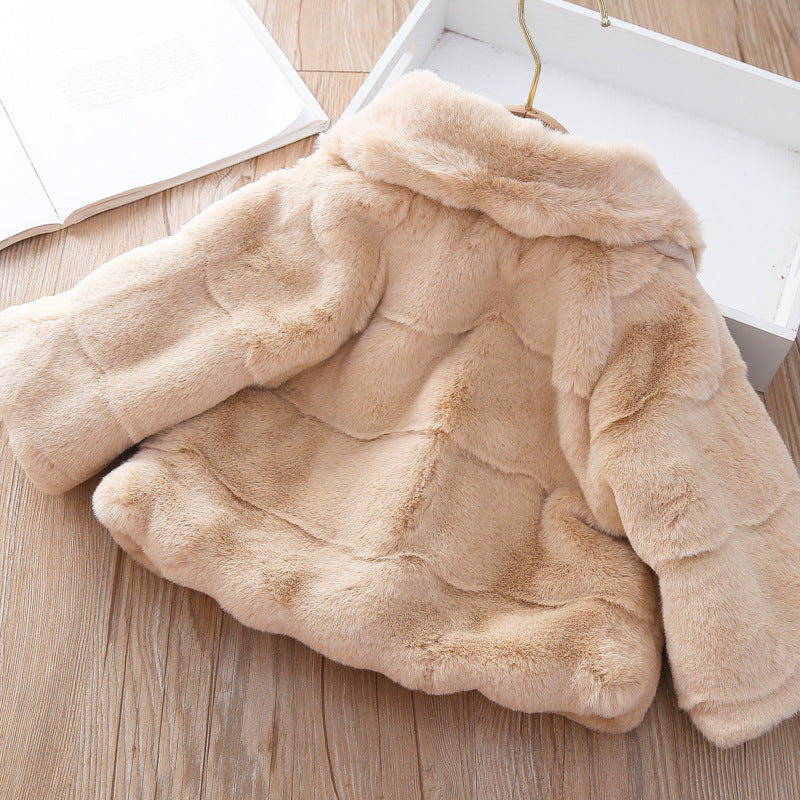 Manteau d'hiver avec nœud pour filles Tenue confortable pour filles