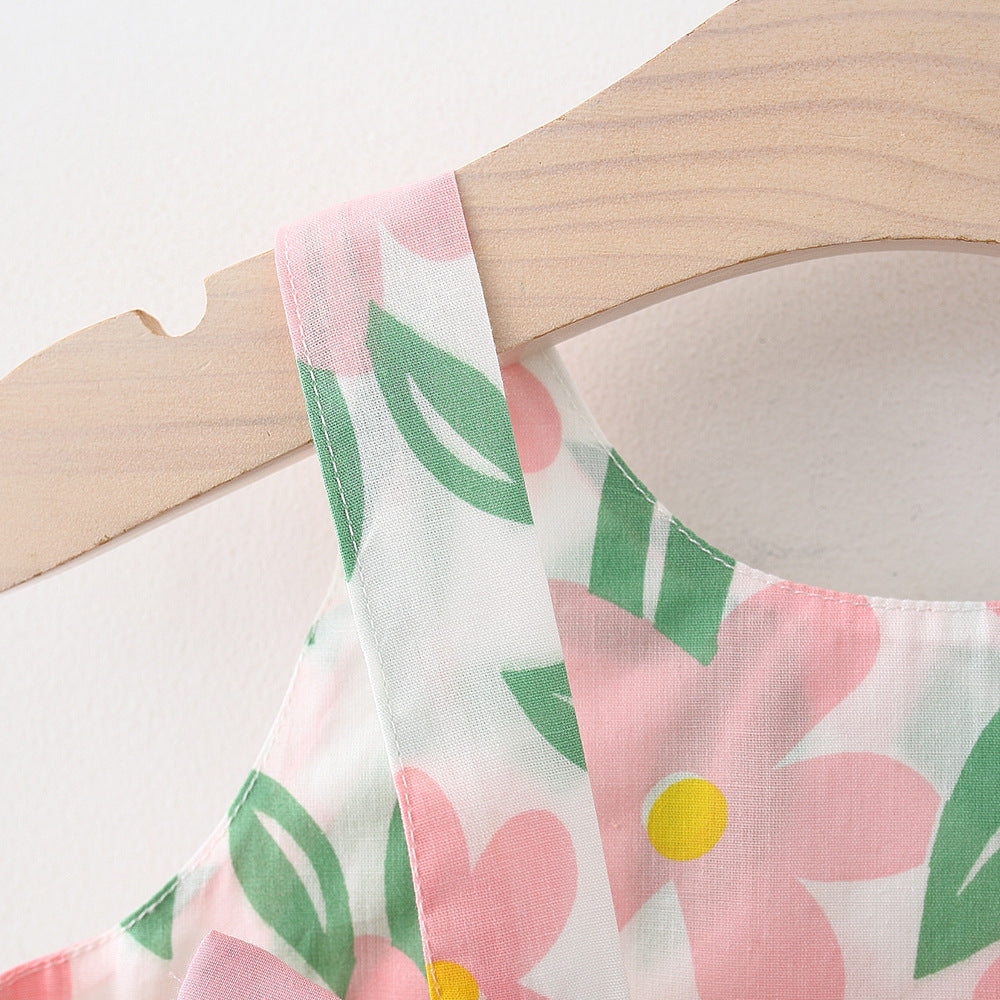 Robe fleurie de vacances pour fille Robe de soirée pour fille