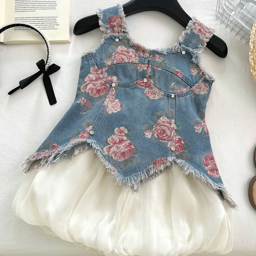 Ensemble deux pièces d'été pour filles, tenue de rentrée pour filles