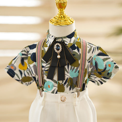 Ensemble de costume-gilet de bébé d'été pour mariage et premier anniversaire