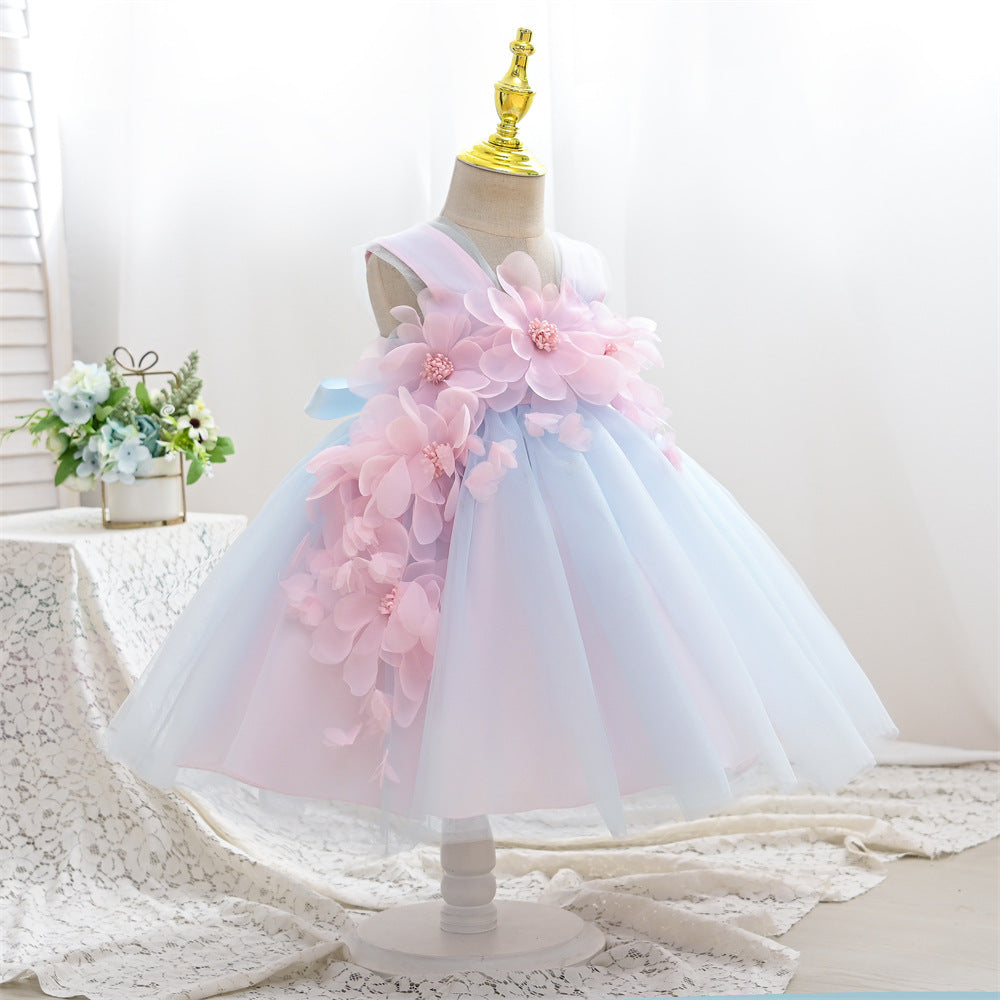 Robes élégantes de concours de beauté pour bébés filles Robes de baptême pour tout-petages