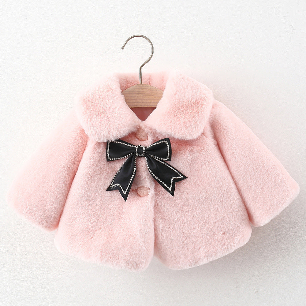 Bébé Manteau Mignon Confortable Filles Tenue d'Automne pour l'école