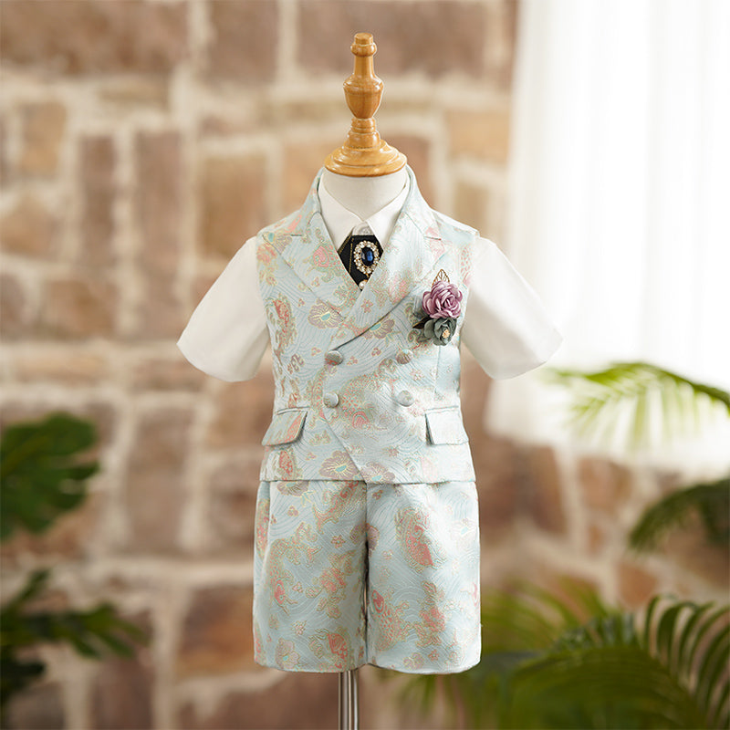 Ensemble costume de mariage formel d'été pour garçon