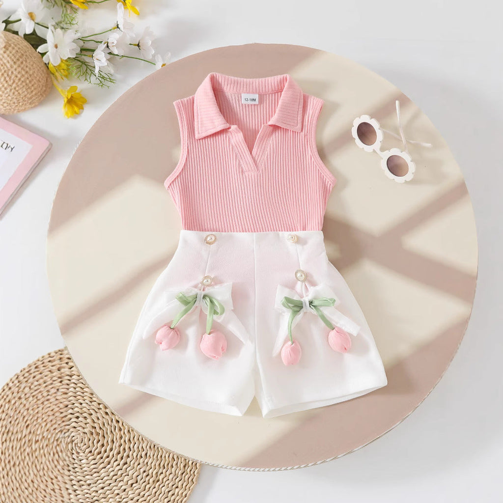 Ensemble deux pièces tenue de plage pour filles tenue de villégiature pour filles