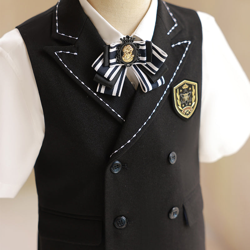 Ensemble gilet-costume d'été pour garçon (mariage ou anniversaire)