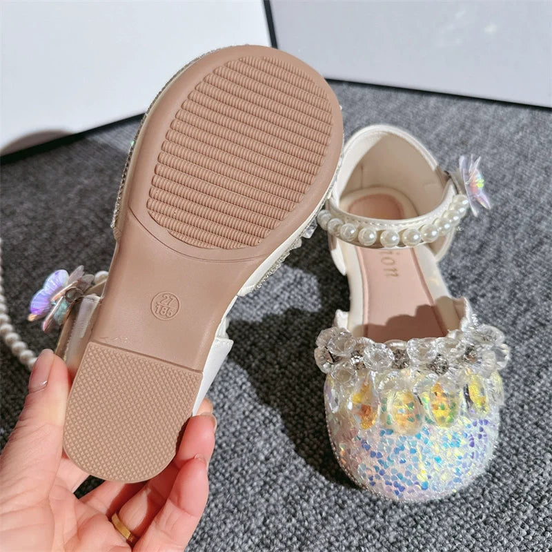 Filles Pendentif Strass Chaussures de Princesse Fantaisie