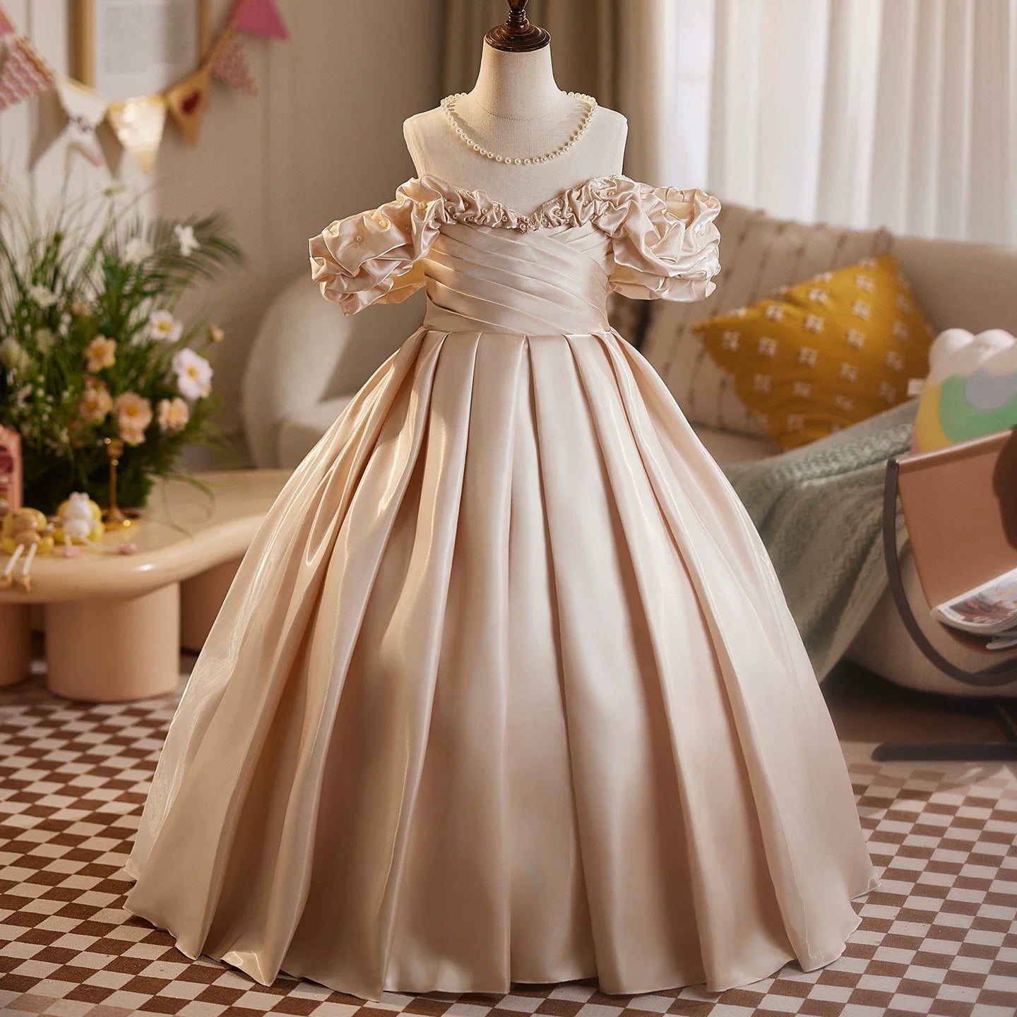 Robes de soirée fille Robes de demoiselle d'honneur Robes de bal enfant