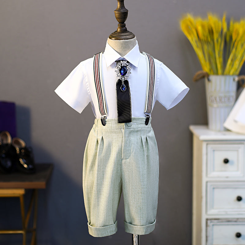 Ensemble costume gilet bébé pour mariage d'été ou anniversaire
