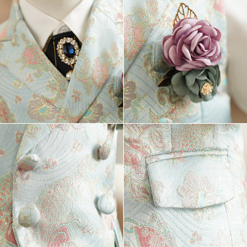 Ensemble costume de mariage formel d'été pour garçon