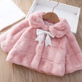 Manteau d'hiver avec nœud pour filles Tenue confortable pour filles