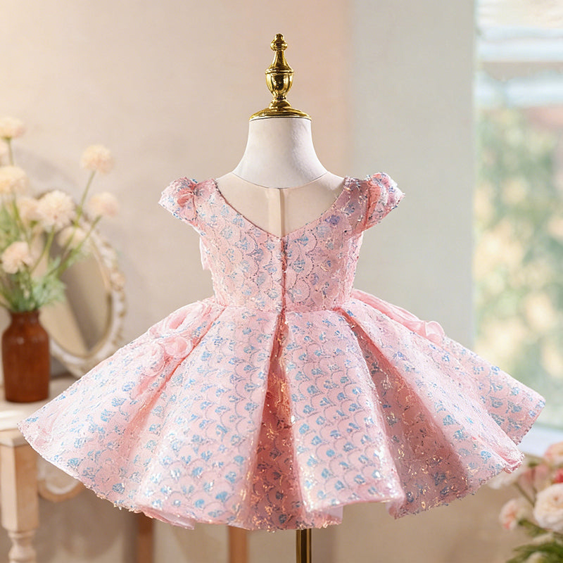 Robes roses demoiselle d'honneur Robes bébé fille Robes de soirée fille