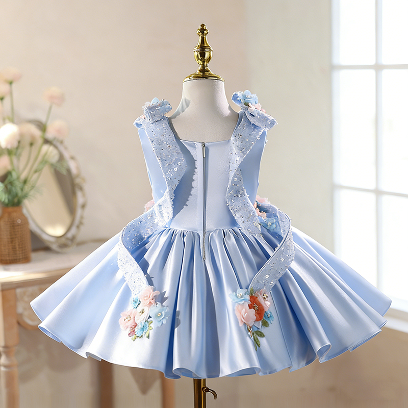 Robes de Princesse d'Anniversaire pour Fille, Robes de Fête pour Fille, Robes de Demoiselle d'Honneur pour Enfant