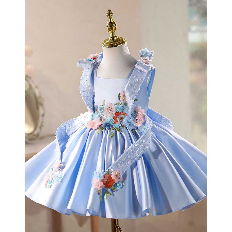 Robes de Princesse d'Anniversaire pour Fille, Robes de Fête pour Fille, Robes de Demoiselle d'Honneur pour Enfant