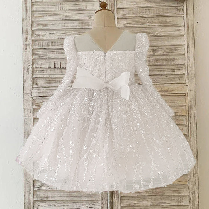 Élégante robe de première communion pour bébé fille, robe de princesse pour concours de beauté de tout-petits